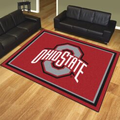 Ohio State Buckeyes Area Rugs For Living Room Rug Home Decor Rze1