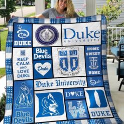 Duke Blue Devils 1g Blanket Quilt Rze1
