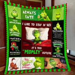 The Grinch 3 Blanket Quilt Rze1