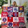 Arizona Wildcats Blanket Quilt Blanket Rze2