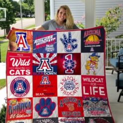 Arizona Wildcats Blanket Quilt Blanket Rze2