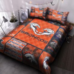 Denver Broncos Quilt Bedding Set B23
