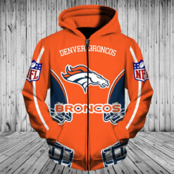 Denver Broncos 1g Hoodie Zip Hoodie 3D B23