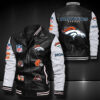 Denver Broncos 1a Leather Baseball Jacket B23