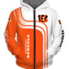Cincinnati Bengals Zip Hoodie 3D Rze1