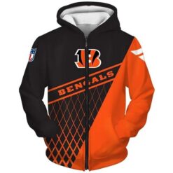 Cincinnati Bengals 5 Zip Hoodie 3D Rze1