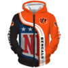 Cincinnati Bengals 7 Zip Hoodie 3D Rze1