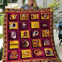 Washington Redskins Lover Quilt Blanket Rze2