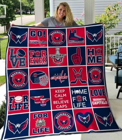 Washington Capitals 1 Blanket Quilt Rze1