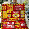 Kansas City Rze2iefs Lover Blanket Quilt Rze2