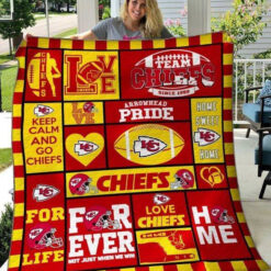 Kansas City Rze2iefs Lover Blanket Quilt Rze2