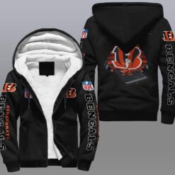 Cincinnati Bengals Black Fleece Jacket B21