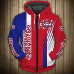 Montreal Canadiens 3 Hoodie Zip Hoodie 3D Rze1