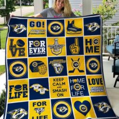 Nashville Predators Blanket Quilt Rze1