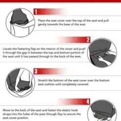 Alternative view of Washington Redskins DGN Seat Covers Rze2