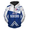 Philadelphia 76ers 1 Zip Hoodie 3D CCHU