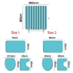 Alternative view of Mickey Mouse Bathroom Shower Curtain Toilet Seat Cover & Rugs Set CCHU B19