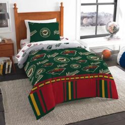 Alternative view of Minnesota Wild 1 Bedding Set Rze1