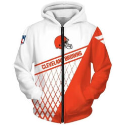 Cleveland Browns Zip Hoodie 3D Rze1