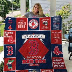 Boston Red Sox 2g Blanket Quilt TH21
