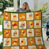 Pooh Bear Winnie The Pooh 4g Quilt Blanket Rze1