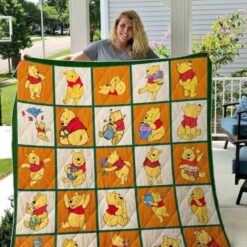 Pooh Bear Winnie The Pooh 4g Quilt Blanket Rze1