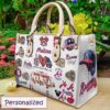 Atlanta Braves Leather Bag Rze1