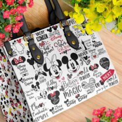 Mickey Mouse Black Leather Bag CCHU