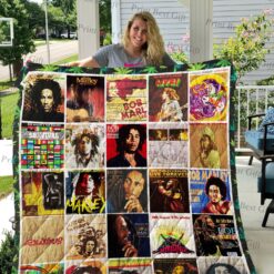Bob Marley 3 Quilt Blanket Rze1