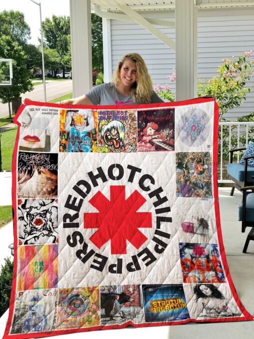 Red Hot Rze2ili Peppers Quilt Blanket Quilt Rze2