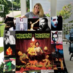 Marilyn Manson Blanket Quilt B22