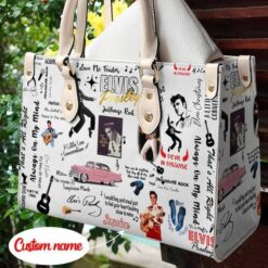 Elvis Presley 3v Leather Bag Rze1