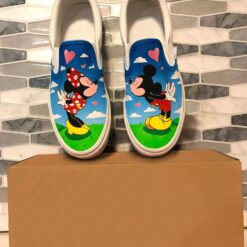 Mickey Mouse Disney Funny 2 Slip On B19