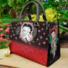 Betty Boop Black 1g Leather Bag Rze1