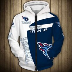 Tennessee Titans 1g Zip Hoodie 3D Rze1