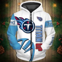 Tennessee Titans 4g Zip Hoodie 3D Rze1