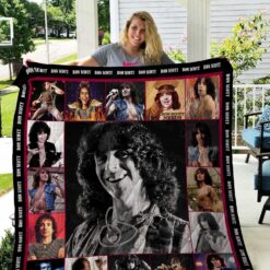 Bon Scott ACDC band Blanket Quilt Rze2