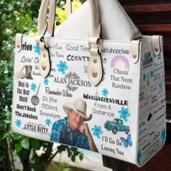 Alan Jackson Leather Hand Bag Rze2