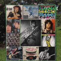Keith Richards Quilt Blanket Rze1