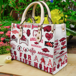 Arkansas Razorbacks Leather Hand Bag B21