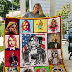 Kurt Cobain Blanket Quilt Rze2
