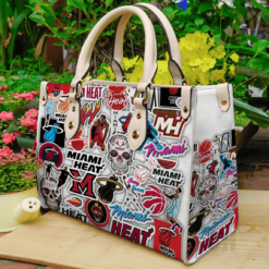 Miami Heat Leather Hand Bag Rze2