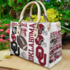 Oklahoma Sooners Leather Hand Bag Rze2