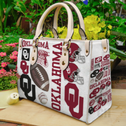 Oklahoma Sooners Leather Hand Bag Rze2