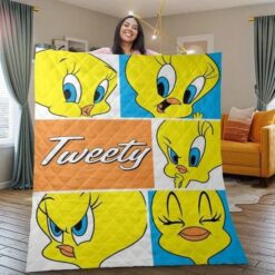 Tweety Bird 2 Blanket Quilt Rze1