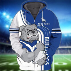 Canterbury Bankstown Bulldogs Hoodie Zip Hoodie 3D Rze1