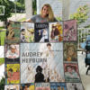 Audrey Hepburn 2 Blanket Quilt Rze1