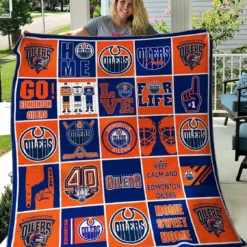 Edmonton Oilers Blanket Quilt Rze1