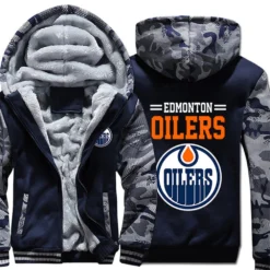 Edmonton Oilers Fleece Jacket Rze1