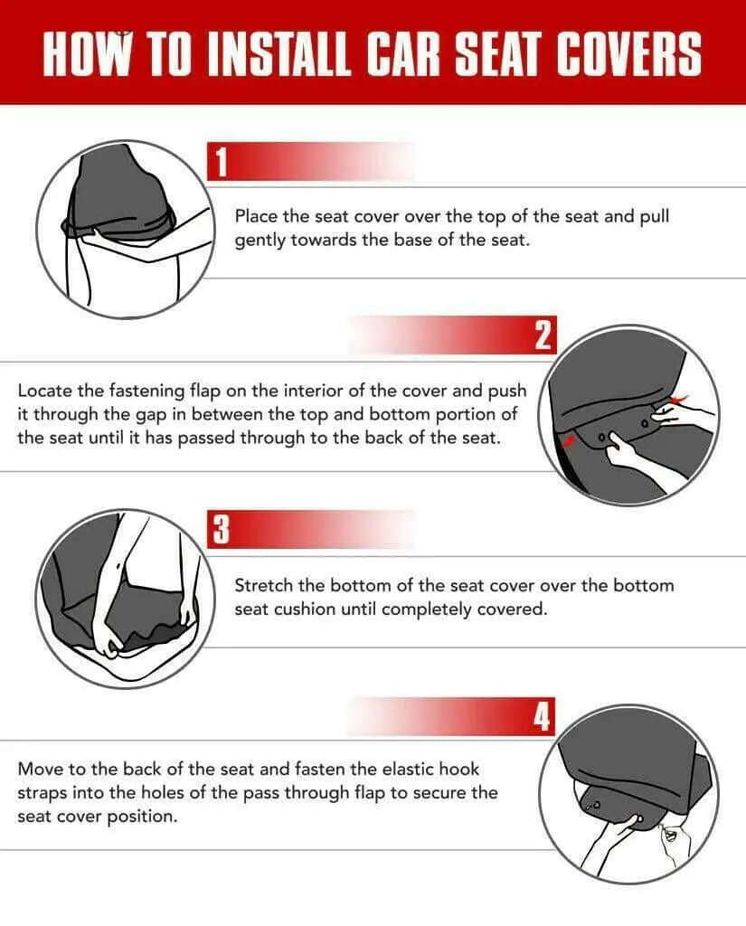 Cadillac  Car Seat Covers B21 - Image 2